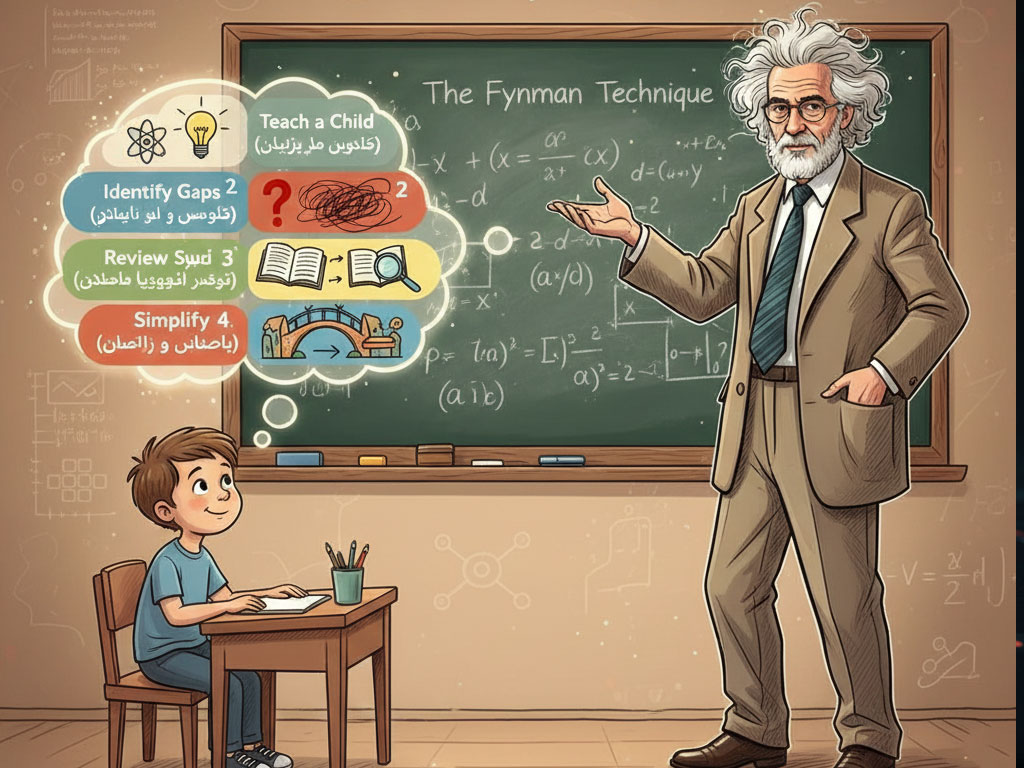 روش فاینمن: چگونه با آموزش دادن به دیگران، خودمان بهتر یاد بگیریم؟ روش فاینمن: چگونه با آموزش دادن به دیگران، خودمان بهتر یاد بگیریم؟